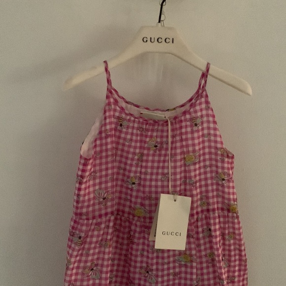 Gucci butterfly little girls summer dress New with Tags size 4 comes with hanger - Picture 12 of 12